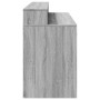 Escritorio con LED madera ingeniería gris sonoma 140x55x91 cm de , Escritorios - Ref: Foro24-3309425, Precio: 213,29 €, Descu...