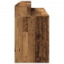 Escritorio con LED madera ingeniería envejecida 140x55x91 cm de , Escritorios - Ref: Foro24-3309427, Precio: 192,58 €, Descue...