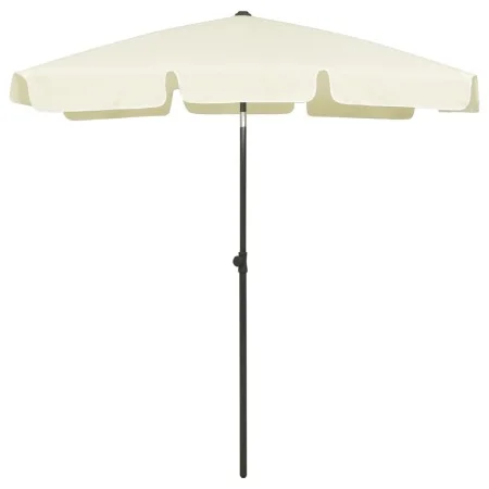 Sombrilla de playa arena amarillo 180x120 cm de vidaXL, Sombrillas - Ref: Foro24-314719, Precio: 40,70 €, Descuento: %