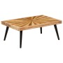 Mesa de centro de madera de mango maciza 90x55x36 cm en Mesas de centro | Comprar online en Foru.es