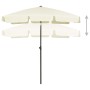 Sombrilla de playa arena amarillo 180x120 cm de vidaXL, Sombrillas - Ref: Foro24-314719, Precio: 39,08 €, Descuento: %