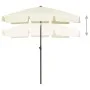 Sombrilla de playa arena amarillo 180x120 cm de vidaXL, Sombrillas - Ref: Foro24-314719, Precio: 40,70 €, Descuento: %