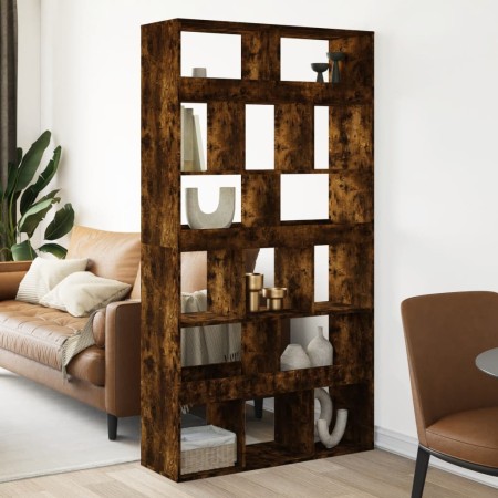 Separador de ambientes madera roble ahumado 100x33x187,5 cm de , Librerías y estanterías - Ref: Foro24-3309541, Precio: 168,4...