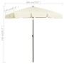 Sombrilla de playa arena amarillo 180x120 cm de vidaXL, Sombrillas - Ref: Foro24-314719, Precio: 39,08 €, Descuento: %