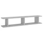 Estantes de pared 2 uds contrachapado gris hormigón 105x18x20cm de , Estantes y estanterías - Ref: Foro24-807209, Precio: 37,...