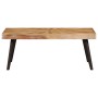 Mesa de centro de madera de mango maciza 90x55x36 cm en Mesas de centro | Comprar online en Foru.es