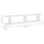 Estantes de pared 2 uds madera contrachapada blanco 105x18x20cm de , Estantes y estanterías - Ref: Foro24-807205, Precio: 43,...