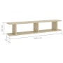 Estantes de pared 2 uds contrachapado roble Sonoma 105x18x20 cm de , Estantes y estanterías - Ref: Foro24-807208, Precio: 35,...