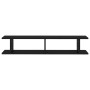 Estantes de pared 2 uds madera contrachapada negro 105x18x20 cm de , Estantes y estanterías - Ref: Foro24-807206, Precio: 35,...