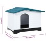 Caseta para perros polipropileno azul 90,5x68x66 cm de vidaXL, Casetas para perros - Ref: Foro24-152229, Precio: 118,66 €, De...