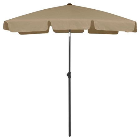 Sombrilla de playa taupe 180x120 cm de vidaXL, Sombrillas - Ref: Foro24-314722, Precio: 43,34 €, Descuento: %
