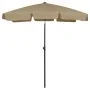 Sombrilla de playa taupe 180x120 cm de vidaXL, Sombrillas - Ref: Foro24-314722, Precio: 42,45 €, Descuento: %