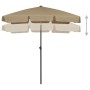 Sombrilla de playa taupe 180x120 cm de vidaXL, Sombrillas - Ref: Foro24-314722, Precio: 43,34 €, Descuento: %