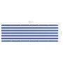 Toldo para balcón tela oxford blanco y azul 90x300 cm de vidaXL, Sombrillas - Ref: Foro24-134916, Precio: 17,38 €, Descuento: %