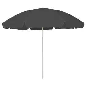 Sombrilla de playa gris antracita 300 cm de vidaXL, Sombrillas - Ref: Foro24-314710, Precio: 35,68 €, Descuento: %