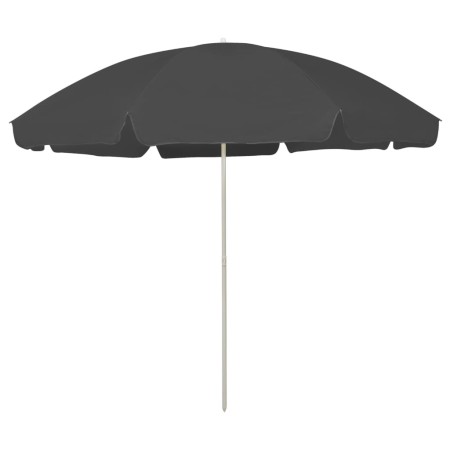 Sombrilla de playa gris antracita 300 cm de vidaXL, Sombrillas - Ref: Foro24-314710, Precio: 36,32 €, Descuento: %