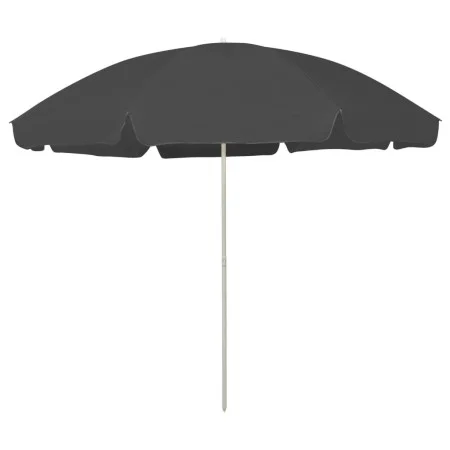 Sombrilla de playa gris antracita 300 cm de vidaXL, Sombrillas - Ref: Foro24-314710, Precio: 35,68 €, Descuento: %