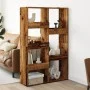 Separador de ambientes madera envejecida 100x33x155,5 cm de , Librerías y estanterías - Ref: Foro24-3309571, Precio: 106,21 €...