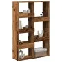 Separador de ambientes madera envejecida 100x33x155,5 cm de , Librerías y estanterías - Ref: Foro24-3309571, Precio: 106,21 €...
