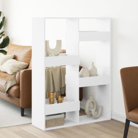 Separador de ambientes madera ingeniería blanco 100x33x135 cm de , Librerías y estanterías - Ref: Foro24-3309555, Precio: 96,...