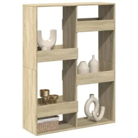 Separador de ambientes madera roble Sonoma 100x33x135 cm de , Librerías y estanterías - Ref: Foro24-3309557, Precio: 91,26 €,...
