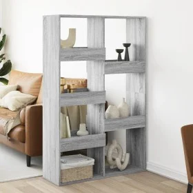 Separador de ambientes madera gris Sonoma 100x33x155,5 cm de , Librerías y estanterías - Ref: Foro24-3309569, Precio: 109,06 ...