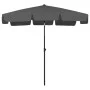 Sombrilla de playa gris antracita 200x125 cm de vidaXL, Sombrillas - Ref: Foro24-314729, Precio: 43,73 €, Descuento: %