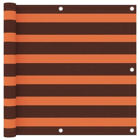 Toldo para balcón tela oxford naranja y marrón 90x300 cm de vidaXL, Sombrillas - Ref: Foro24-134928, Precio: 21,28 €, Descuen...