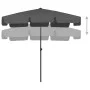 Sombrilla de playa gris antracita 200x125 cm de vidaXL, Sombrillas - Ref: Foro24-314729, Precio: 43,73 €, Descuento: %
