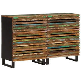 Aparador 2 piezas madera maciza acacia 60x34x75 cm de , Aparadores - Ref: Foro24-3217086, Precio: 317,31 €, Descuento: %