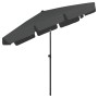 Sombrilla de playa gris antracita 200x125 cm de vidaXL, Sombrillas - Ref: Foro24-314729, Precio: 41,10 €, Descuento: %