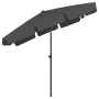 Sombrilla de playa gris antracita 200x125 cm de vidaXL, Sombrillas - Ref: Foro24-314729, Precio: 43,73 €, Descuento: %