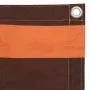 Toldo para balcón tela oxford naranja y marrón 90x300 cm de vidaXL, Sombrillas - Ref: Foro24-134928, Precio: 21,28 €, Descuen...