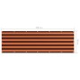 Toldo para balcón tela oxford naranja y marrón 90x300 cm de vidaXL, Sombrillas - Ref: Foro24-134928, Precio: 21,74 €, Descuen...