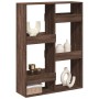 Separador de ambientes madera marrón roble 100x33x135 cm de , Librerías y estanterías - Ref: Foro24-3309561, Precio: 94,78 €,...