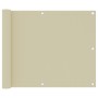Toldo para balcón tela oxford crema 75x300 cm de vidaXL, Sombrillas - Ref: Foro24-134948, Precio: 18,46 €, Descuento: %