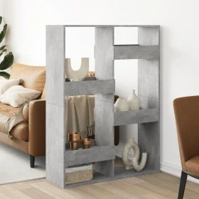 Separador de ambientes madera gris hormigón 100x33x135 cm de , Librerías y estanterías - Ref: Foro24-3309558, Precio: 91,26 €...