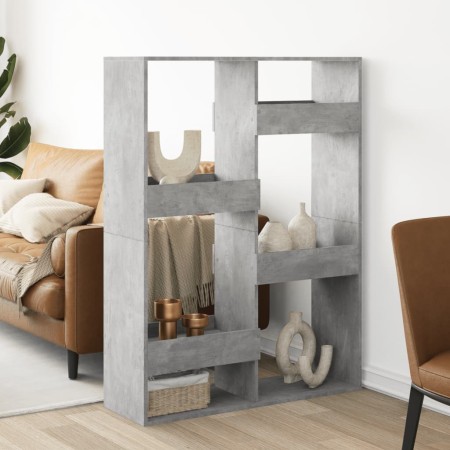 Separador de ambientes madera gris hormigón 100x33x135 cm de , Librerías y estanterías - Ref: Foro24-3309558, Precio: 92,32 €...
