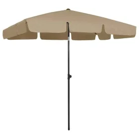 Sombrilla de playa taupe 200x125 cm de vidaXL, Sombrillas - Ref: Foro24-314730, Precio: 45,56 €, Descuento: %