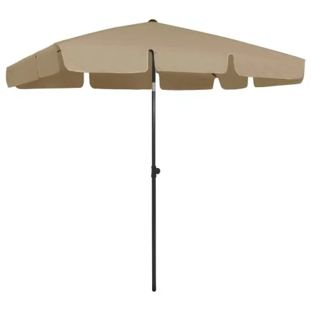 Sombrilla de playa taupe 200x125 cm de vidaXL, Sombrillas - Ref: Foro24-314730, Precio: 45,56 €, Descuento: %