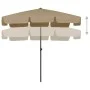 Sombrilla de playa taupe 200x125 cm de vidaXL, Sombrillas - Ref: Foro24-314730, Precio: 45,56 €, Descuento: %