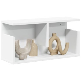 Mueble de pared madera de ingeniería blanco 60x20x30 cm de , Estantes y estanterías - Ref: Foro24-854823, Precio: 31,65 €, De...