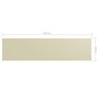 Toldo para balcón tela oxford crema 75x300 cm de vidaXL, Sombrillas - Ref: Foro24-134948, Precio: 18,46 €, Descuento: %