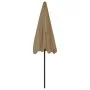 Sombrilla de playa taupe 200x125 cm de vidaXL, Sombrillas - Ref: Foro24-314730, Precio: 45,56 €, Descuento: %