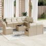 Set de sofás de jardín 9 pzas con cojines ratán sintético beige en Conjuntos de jardín | Comprar online en Foru.es