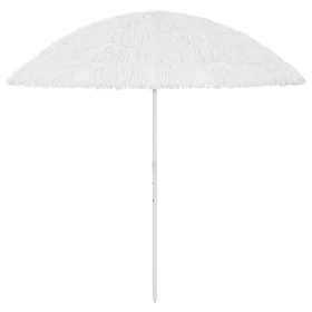 Sombrilla de playa Hawaii blanca 300 cm de vidaXL, Sombrillas - Ref: Foro24-314702, Precio: 74,46 €, Descuento: %