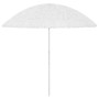 Sombrilla de playa Hawaii blanca 300 cm de vidaXL, Sombrillas - Ref: Foro24-314702, Precio: 85,49 €, Descuento: %