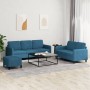 Juego de sofás 3 piezas terciopelo azul de , Sofás - Ref: Foro24-3202033, Precio: 596,13 €, Descuento: %