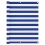 Toldo para balcón tela oxford blanco y azul 120x300 cm de vidaXL, Sombrillas - Ref: Foro24-134920, Precio: 19,48 €, Descuento: %