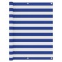 Toldo para balcón tela oxford blanco y azul 120x300 cm de vidaXL, Sombrillas - Ref: Foro24-134920, Precio: 19,78 €, Descuento: %